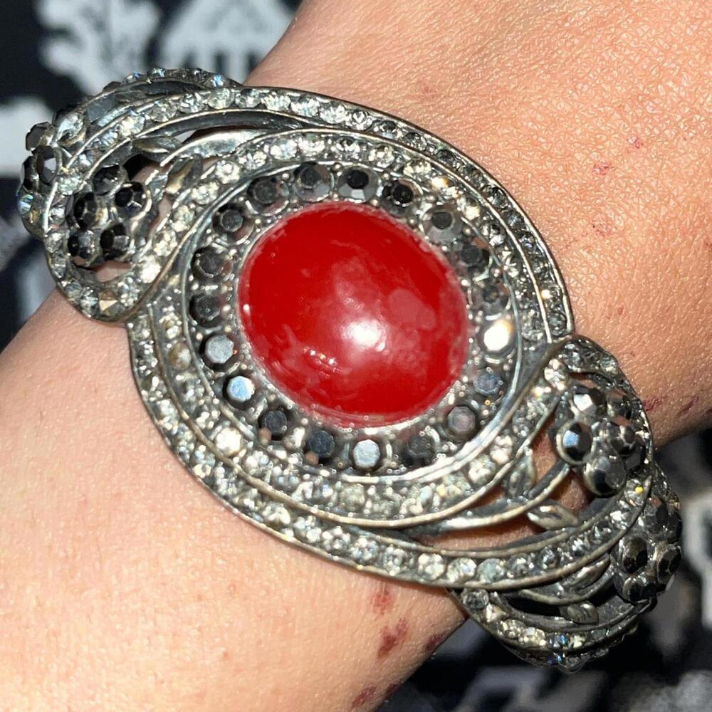 Brand new silver and bronze clasp bracelet